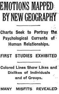 The NY Times headline announcing Moreno's work on April 3, 1933 (Page L17).